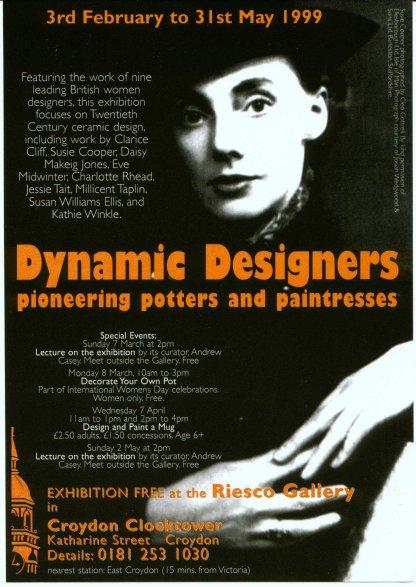 Dynamic Designers pioneering potters and paintresses exhibition poster